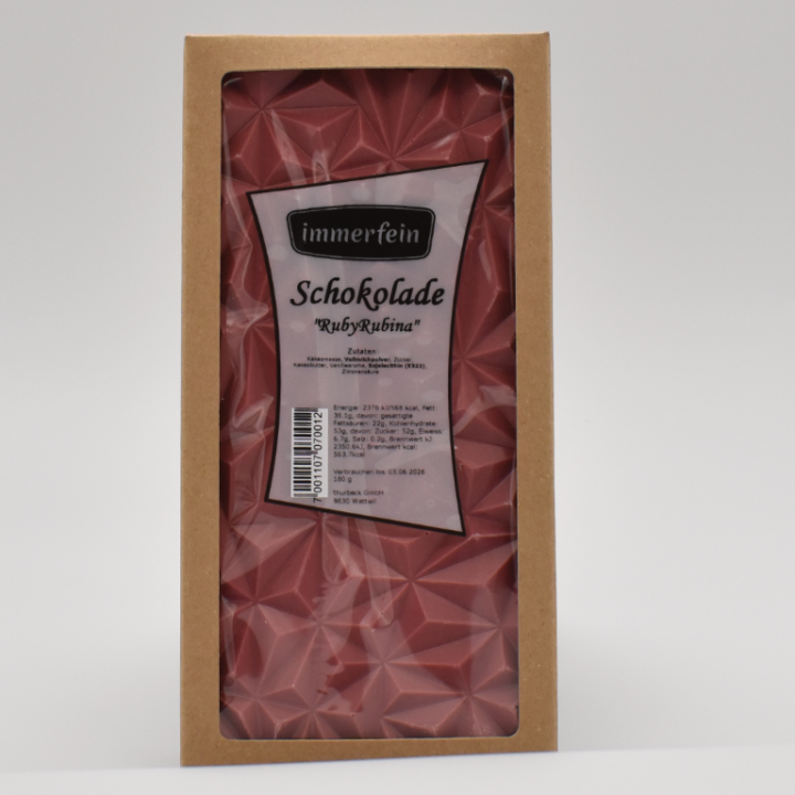 Schokoladentafel ruby 180g